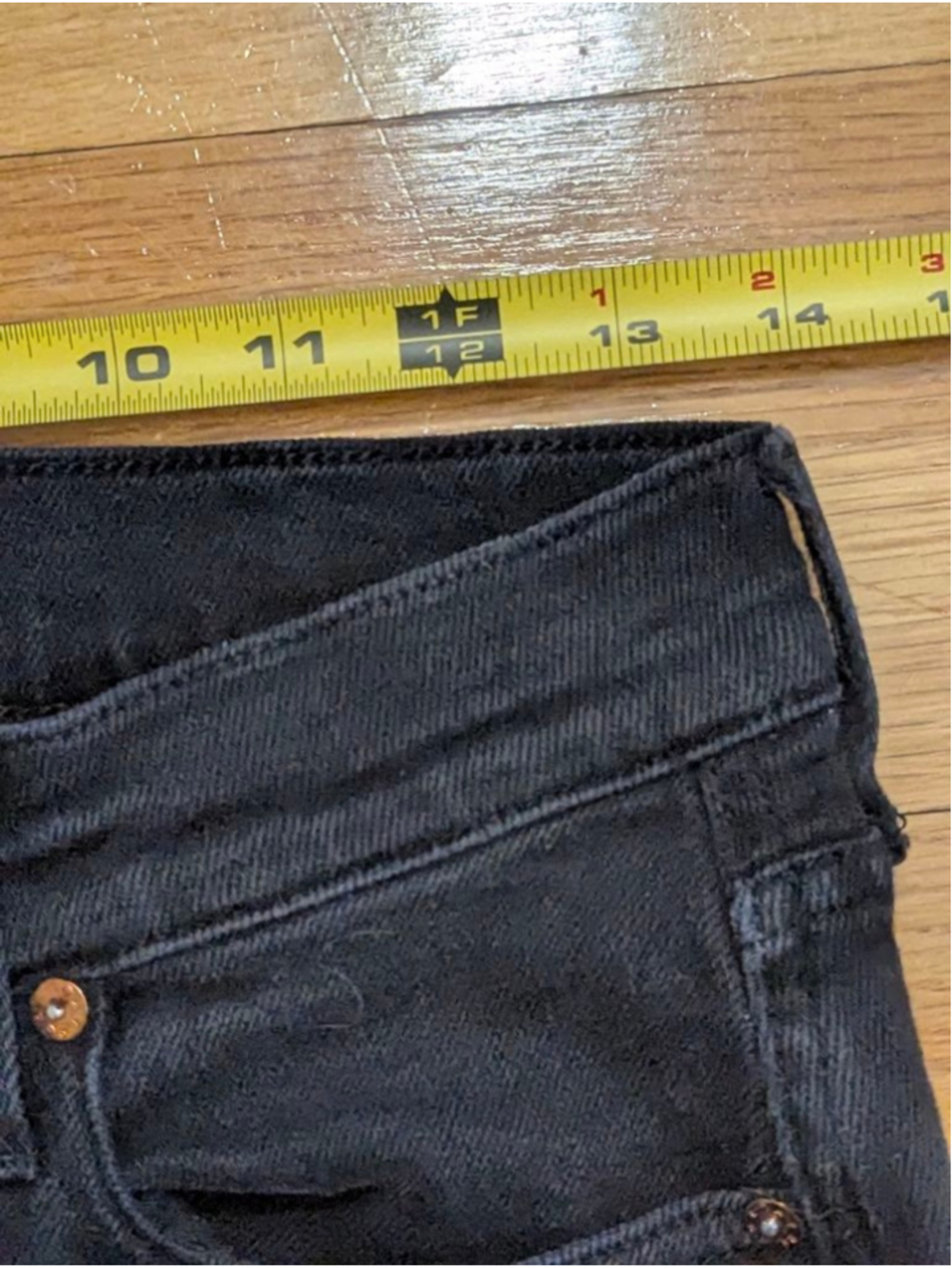 AYR The Rocker Black Ankle Cropped Jeans Size 28 - Picture 10 of 14